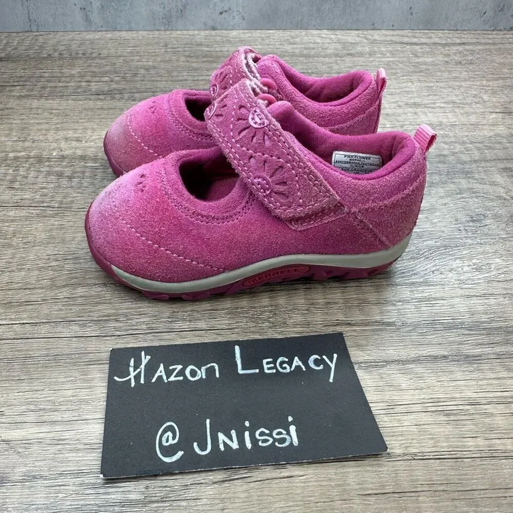Merrell~Toddler Girl’s~Jungle Moc Burst 2 Pink‎ Flower Shoes~Size 5